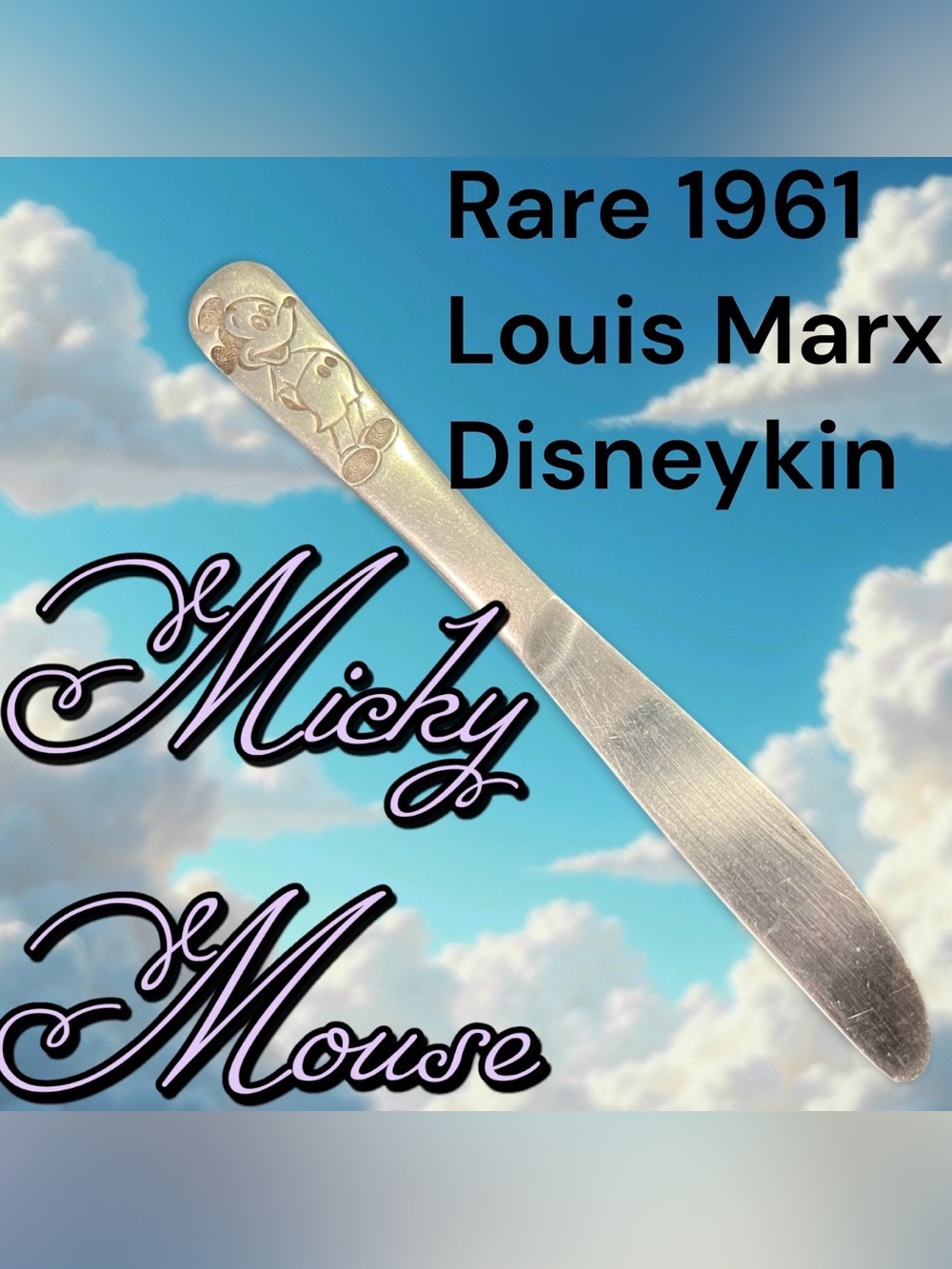 Rare Mickey Mouse Youth Knife. Walt
Disney Co.